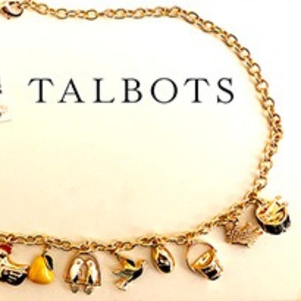 12 Days of Christmas Gold Necklace with Charms